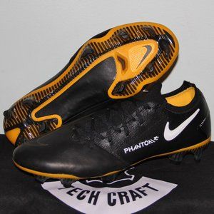 Nike Phantom GT Elite Tech Craft FG Soccer Mens 6.5 Womens 8 Black Gold